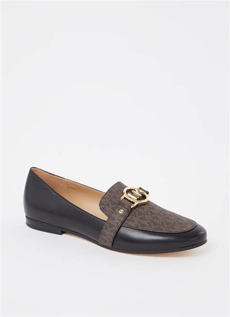 michael kors women's rory loafer flats|Rory Leather and Logo Loafer .